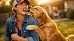 What it says about you if you let your dog lick your face